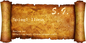 Spiegl Ilona névjegykártya